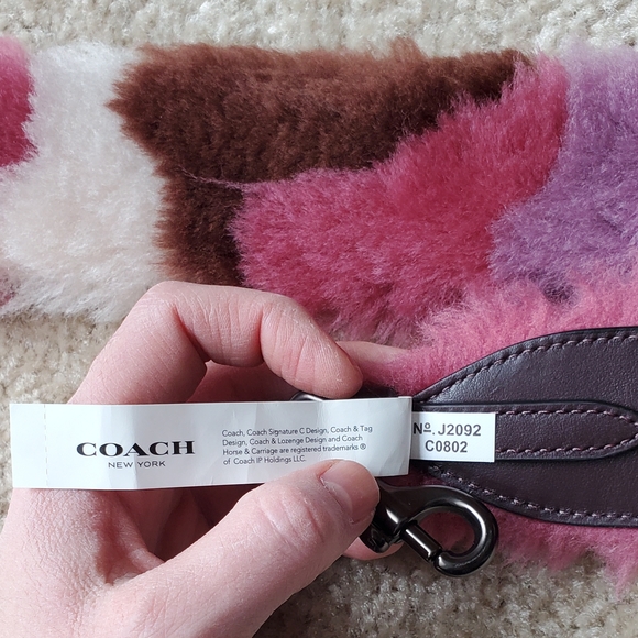Coach Multicolor Shearling Strap - Picture 7 of 11